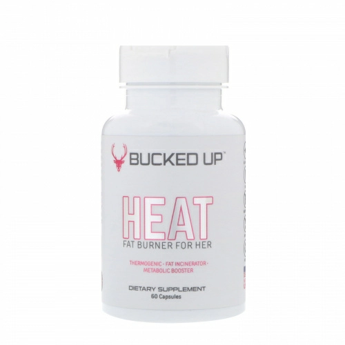 Bucked Up, HEAT, Fat Burner For Her, 60 Capsules