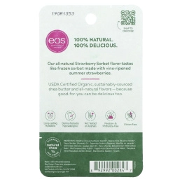 EOS, Бальзам для губ, клубничный сорбет, .25 унции(7 г)