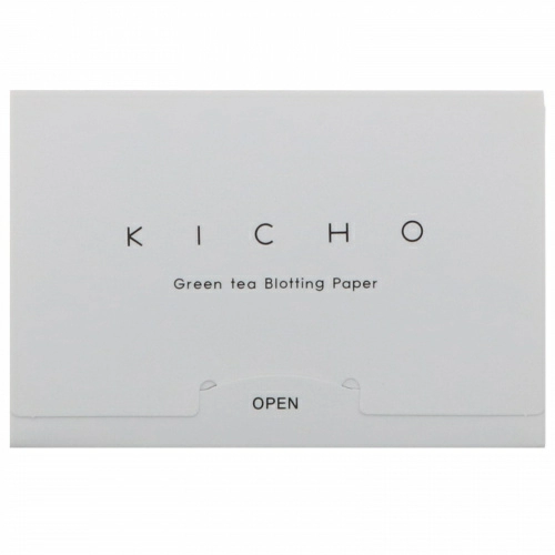 Kicho, Промокательная бумага с зеленым чаем, 50 штук
