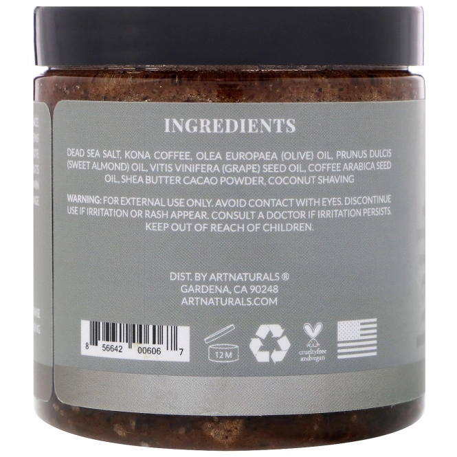 Artnaturals, Скраб из кофе арабика, 249 г