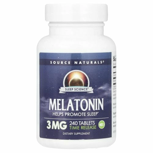 Source Naturals, Мелатонин, Таблетки с замедленным высвобождением, 3 мг, 240 таблеток
