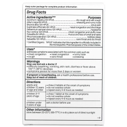 Genexa, Лечение простуды у взрослых, органическое средство против простуды и кашля, со вкусом ягод асаи, 60 жевательных таблеток