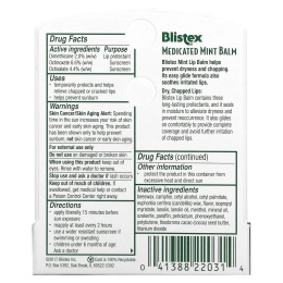Blistex, Лечебный мятный бальзам 0.15 унций