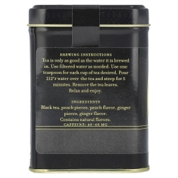 Harney & Sons, черный чай, персики и имбирь, 112 г (4 унции)
