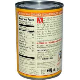 Amy's, Органический суп с кусочками томатов, 14,5 унций (411 г)