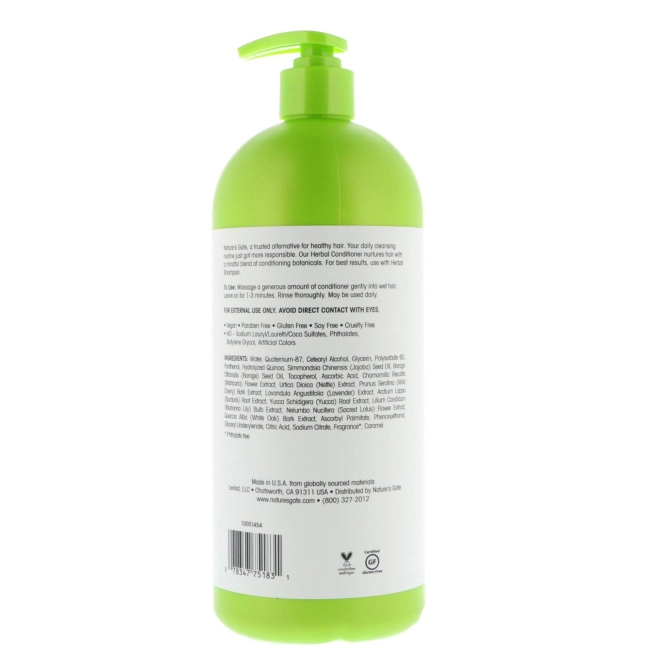 Nature's Gate, Травяной кондиционер, для нормальных волос, 946 мл