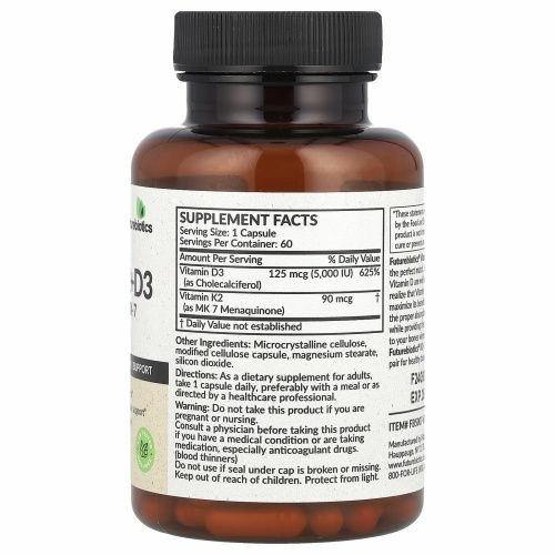 Futurebiotics, Витамин K2 + D3`` 60 капсул