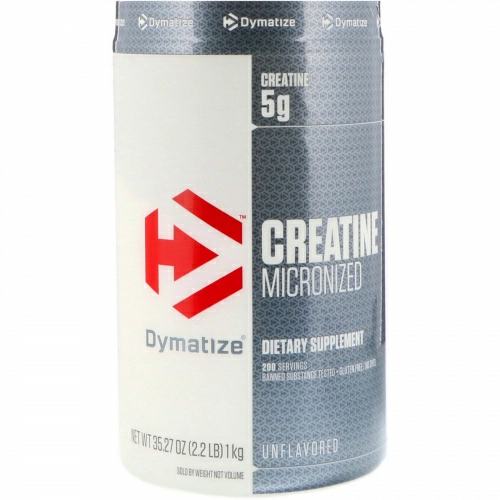 Dymatize Nutrition, Микронизированный креатин, без ароматизаторов, 2,2 фунта (1 кг)