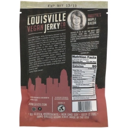 Louisville Vegan Jerky Co, Soy Jerky, кленовый бекон, 85,05 г (3 унции)