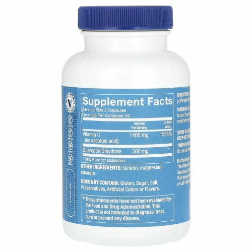 The Vitamin Shoppe, Quercetin + C, без цитрусовых, 100 капсул