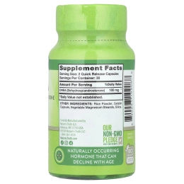 Nature's Truth, ДГЭА, 100 мг, 60 капсул с быстрым высвобождением (50 мг в 1 капсуле)