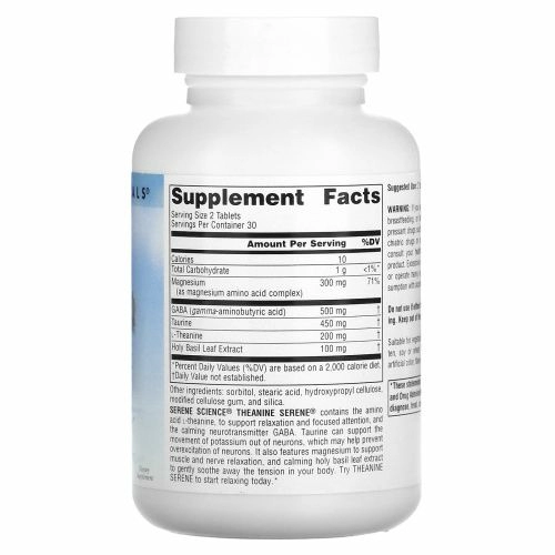 Source Naturals, Теанин Серен, 60 таблеток