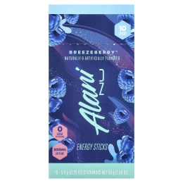 Alani Nu, Energy Sticks, Breezeberry™, 10 пакетиков по 5,6 г (0,2 унции)