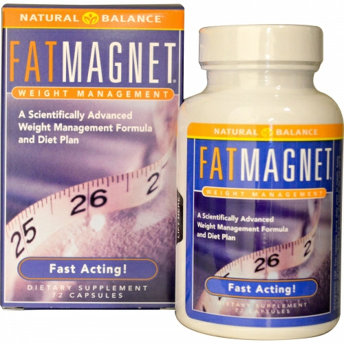 Natural Balance, Fat Magnet, управление весом, 72 растительные капсулы