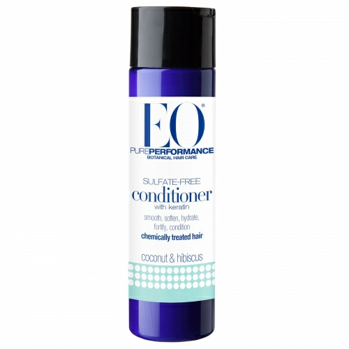 EO Products, Кондиционер с кератином, не содержит сульфатов, кокос и гибискус, 8,4 жидких унции (250 мл)