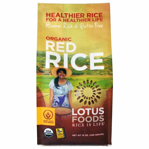 Lotus Foods, Красный рис Heirloom Bhutan, 15 унций (426 г)