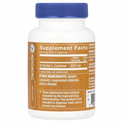 The Vitamin Shoppe, NAC, 600 мг, 50 капсул