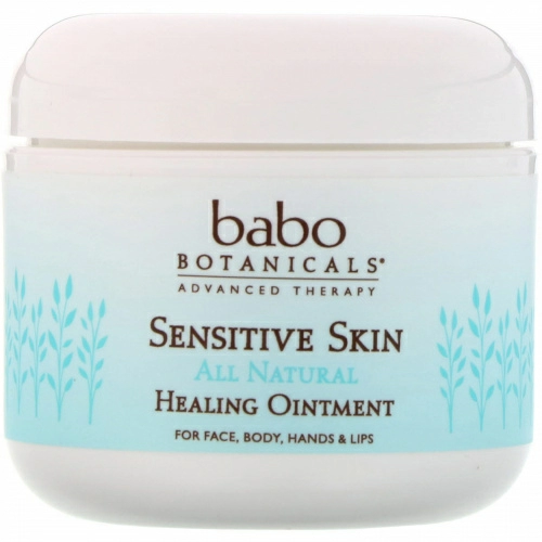 Babo Botanicals, Для чувствительной кожи, абсолютно натуральный продукт, лечебная мазь, 4 унц. (113 г.)
