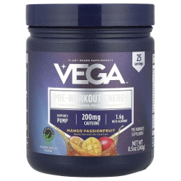 Vega, Pre-Workout Energy, манго и маракуйя, 240 г (8,5 унции)