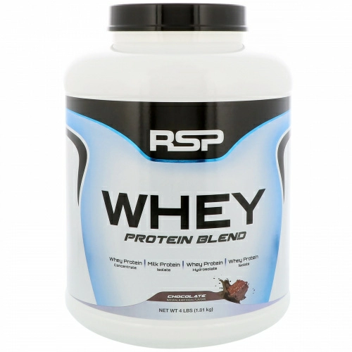 RSP Nutrition, Смесь сывороточного протеина, шоколад, 4 фунта (1,81 кг)