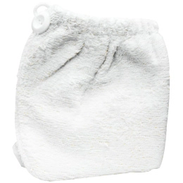 Bass Brushes, Супер впитывающее полотенце для волос, Белое, 1 штука