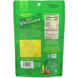 Karen's Naturals, "Просто овощи", 4 унции (112 г)