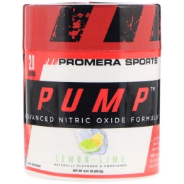 Promera Sports, Pump, Усовершенствованная формула с окисью азота, лимон-лайм, 3,01 унц. (85,2 г)