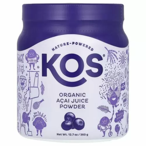 KOS, Органический порошок сока асаи, 360 г (12,7 унции)