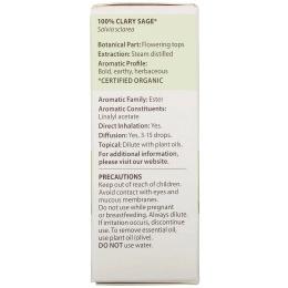 Pranarom, Essential Oil, Clary Sage, .17 fl oz (5 ml)