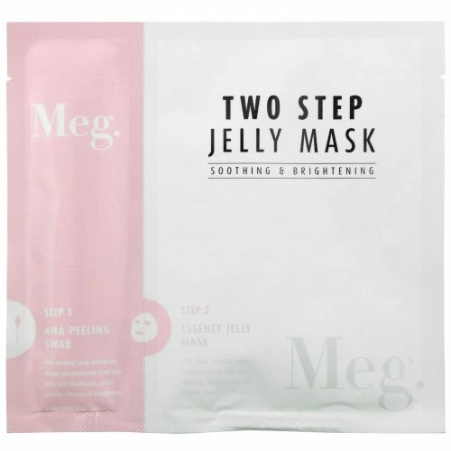 Meg Cosmetics, Two Step Jelly Mask, Soothing and Brightening, 1 Set