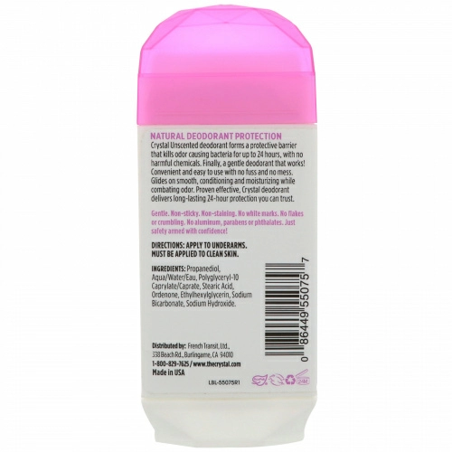 Crystal Body Deodorant, Натуральный дезодорант, без запаха, 2,5 унц. (70 г)