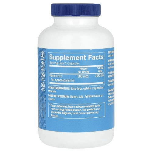 The Vitamin Shoppe, Витамин B12, 500 мкг, 300 капсул