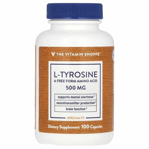 The Vitamin Shoppe, L-тирозин, 500 мг, 100 капсул