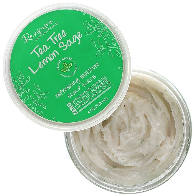 Renpure, Tea Tree & Lemon Sage, Scalp Scrub, 4 oz (118 ml)