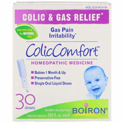 Boiron, ColicComfort, облегчение колик и устранение газов, 30 доз, по 0,034 жидких унций каждая
