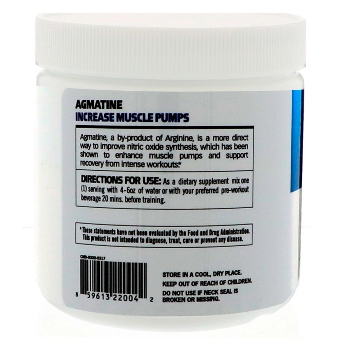 GAT, Essentials, агматин, порошок с натуральным вкусом, 75 г