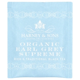 Harney & Sons, Black Tea, органический чай Earl Grey Supreme, 50 чайных пакетиков, 90 г (3,17 унции)