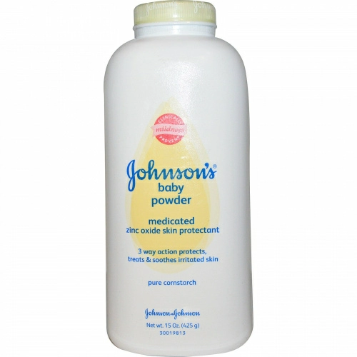 Johnson's Baby, Детская присыпка, лечебная, 425 г (15 унций)