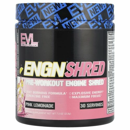 EVLution Nutrition, ENGN Shred, средство перед тренировкой, розовый лимонад, 213 г