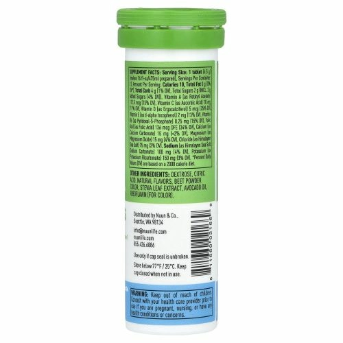 Nuun, Витамины, гидратация, черника и гранат, 12 таблеток