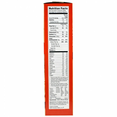 Barbara's Bakery, Измельченная пшеничная крупа, 18 печений, 13 унций (369 г)