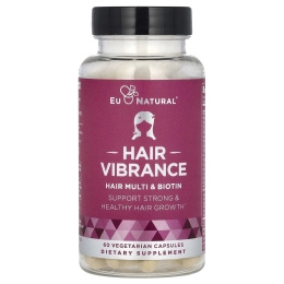 Eu Natural, Vibrance, биотин и МСМ, 60 вегетарианских капсул