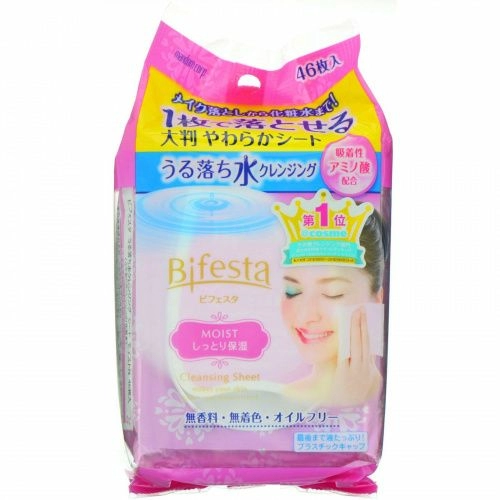 Mandom, Bifesta, Moist, очищающее средство, 46 салфеток