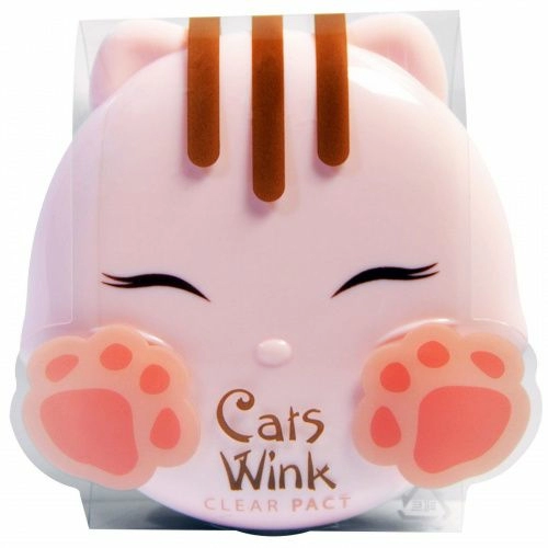 Tony Moly, Cat's Wink, Матирующая компактная пудра, №2 Бежевый оттенок, 0,38 унции (11г)