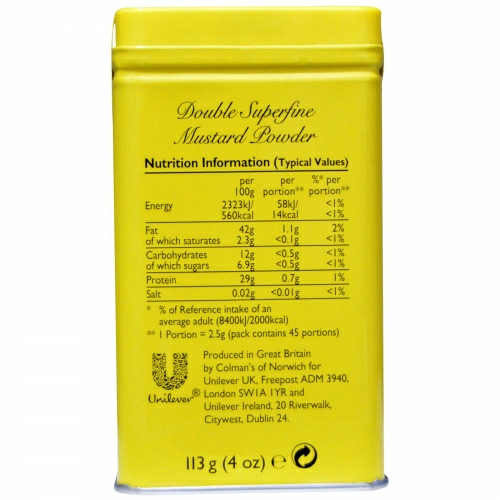Colman's, Горчичный порошок высшего качества, 4 унции (113 г)