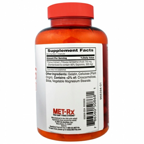 MET-Rx, Трибулус 750, 90 капсул