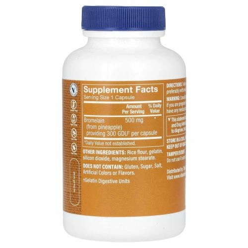 The Vitamin Shoppe, бромелаин, 500 мг, 100 капсул