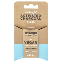 Dr. Tung's, Зубная нить с активированным углем, лемонграсс, 30 ярдов (27 м)