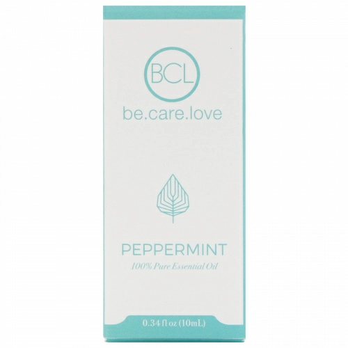 BCL, Be Care Love, 100% чистое эфирное масло, мята перечная, 0,34 ж. унц. (10 мл)