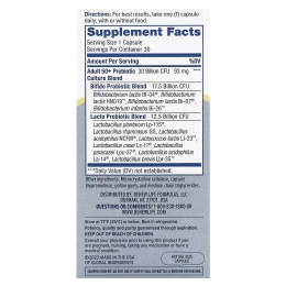 Renew Life, пробиотик для взрослых старше 50 лет, 30 млрд КОЕ, 30 вегетарианских капсул